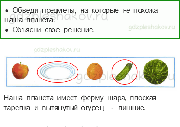 Рабочая тетрадь – Часть 1 (стр. 33) – На что похожа наша планета? – 1 - 0