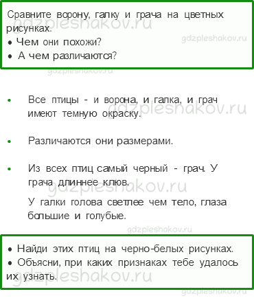 Рабочая тетрадь – Часть 1 (стр. 25) – Кто такие птицы? – 2 - 0