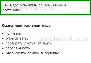 Учебник – Часть 1 (стр. 76) – Комнатные растения – 1 - 0