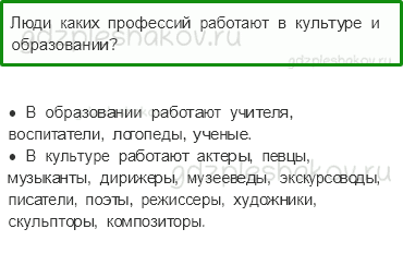 Учебник – Часть 1 (стр. 127) – Все профессии важны – 3 - 0