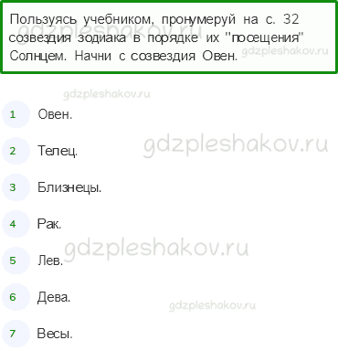 Рабочая тетрадь – Часть 1 (стр. 31) – Звездное небо – 3 - 0