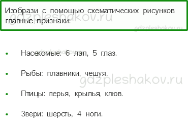 Рабочая тетрадь – Часть 1 (стр. 43) – Какие бывают животные – 3 - 0