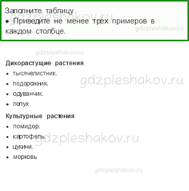 Рабочая тетрадь – Часть 1 (стр. 48) – Дикорастущие и культурные растения – 1 - 0