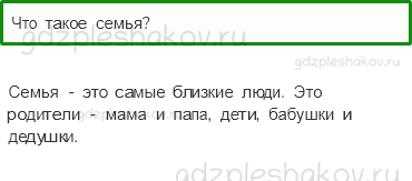 Учебник – Часть 1 (стр. 57) – Как живет семья? – 1 - 0