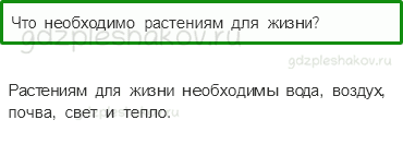 Учебник – Часть 1 (стр. 71) – Как живут растения? – 2-2 - 0