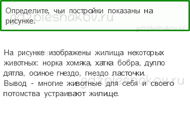Учебник – Часть 1 (стр. 73) – Как живут животные? – 1-3 - 0