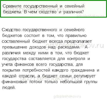 Учебник. Часть 2 – Семейный бюджет (стр. 77) – Обсудим – 1 - 0