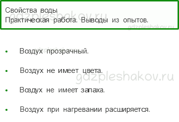 Учебник. Часть 1 – Воздух и его охрана (стр. 46) – Практическая работа – 1 - 0
