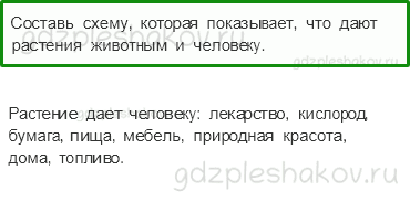 Учебник. Часть 1 – Солнце, растения и мы с вами (стр. 77) – Задания для домашней работы – 1 - 0