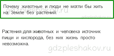 Учебник. Часть 1 – Солнце, растения и мы с вами (стр. 77) – Проверь себя – 4 - 0