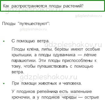 Учебник. Часть 1 – Размножение и развитие растений (стр. 81) – Проверь себя – 3 - 0