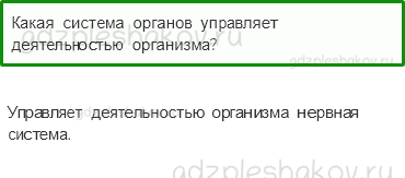 Учебник. Часть 1 – Организм человека (стр. 124) – Проверь себя – 4 - 0