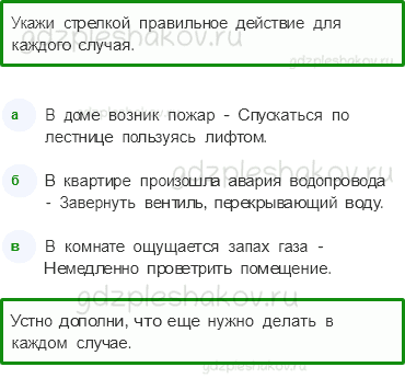 Рабочая тетрадь. Часть 2 – Наша безопасность (стр. 4) – Огонь, вода и газ – 3 - 0
