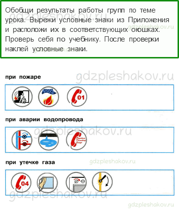 Рабочая тетрадь. Часть 2 – Наша безопасность (стр. 3) – Огонь, вода и газ – 2 - 0