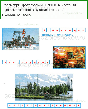 Рабочая тетрадь. Часть 2 – Чему учит экономика (стр. 38) – Какая бывает промышленность – 2 - 0