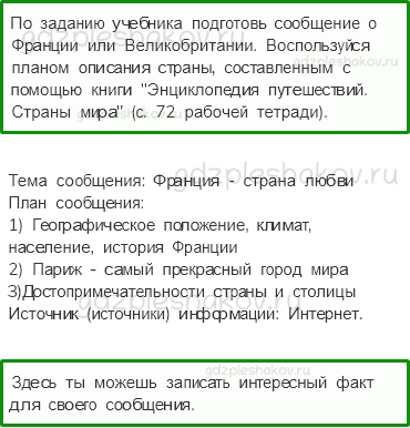 Рабочая тетрадь. Часть 2 – Путешествие по городам и странам (стр. 85) – Путешествие по Франции и Великобритании – 9 - 0