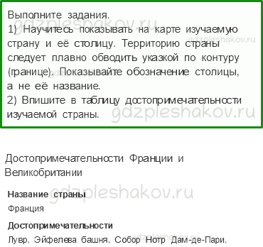 Рабочая тетрадь. Часть 2 – Путешествие по городам и странам (стр. 81) – Путешествие по Франции и Великобритании – 3 - 0