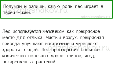 Рабочая тетрадь. Часть 1 – Природа России (стр. 50) – Лес и человек – 1 - 0