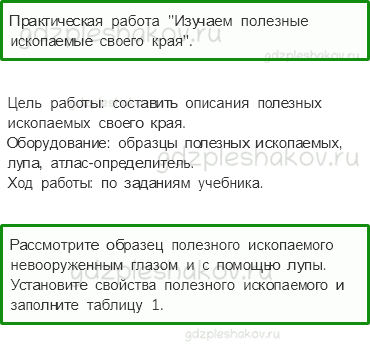 Рабочая тетрадь. Часть 1 – Родной край – часть большой страны (стр. 72) – Наши подземные богатства – 3 - 0