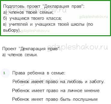 Учебник. Часть 2 – Основной закон России и права человека (стр. 163) – Задания для домашней работы – 2 - 0