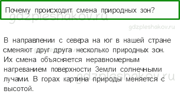 Учебник. Часть 1 – Природные зоны России (стр. 75) – Проверь себя – 2 - 0