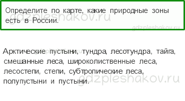 Учебник. Часть 1 – Природные зоны России (стр. 71) – Работа в паре – 2 - 0