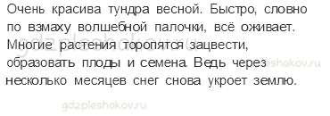 Учебник. Часть 1 – Тундра (стр. 85) – Работа в группе – 1 - 1