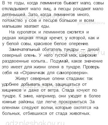 Учебник. Часть 1 – Тундра (стр. 85) – Работа в группе – 2 - 2