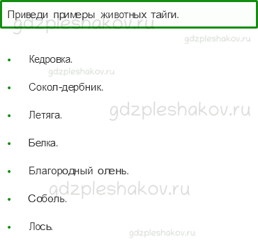 Учебник. Часть 1 – Леса России (стр. 101) – Проверь себя – 4 - 0