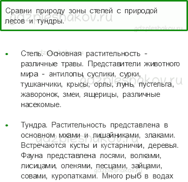 Учебник. Часть 1 – Зона степей (стр. 116) – Обсудим – 1 - 0