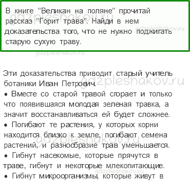 Учебник. Часть 1 – Жизнь луга (стр. 176) – Задания для домашней работы – 2 - 0
