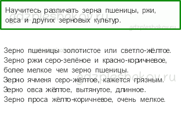 Учебник. Часть 1 – Растениеводство в нашем крае (стр. 189) – Практическая работа – 2 - 0