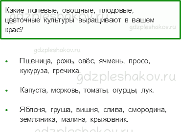 Учебник. Часть 1 – Растениеводство в нашем крае (стр. 192) – Проверь себя – 2 - 0