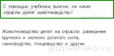 Учебник. Часть 1 – Животноводство в нашем крае (стр. 195) – Вопросы параграфа – 2 - 0