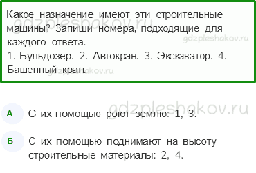 Проверочные работы – Жизнь города и села (стр. 39) – Вариант 2 – 2 - 0