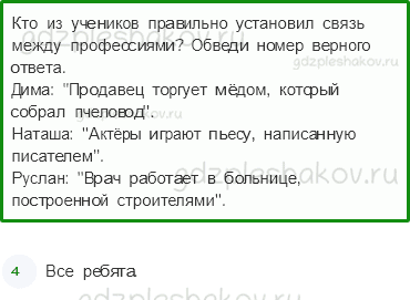 Проверочные работы – Жизнь города и села (стр. 40) – Вариант 2 – 5 - 0