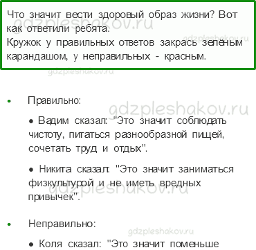 Проверочные работы – Мы и наше здоровье (стр. 40) – Вариант 3 – 3 - 0