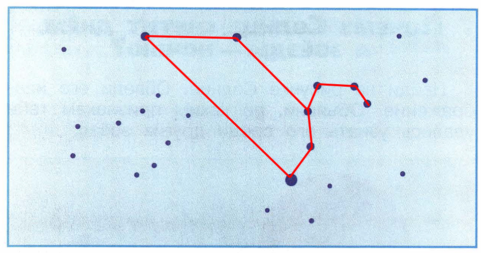 Созвездие льва рисунок по точкам
